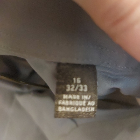 Geoffrey Beene wrinkle free botton down shirt size 16 - Picture 3 of 6